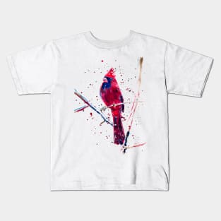 Red Cardinal in Winter Kids T-Shirt